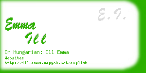 emma ill business card